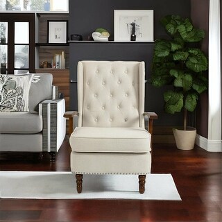 Modern Wood Frame Accent Chair for Living Room - Bed Bath & Beyond ...