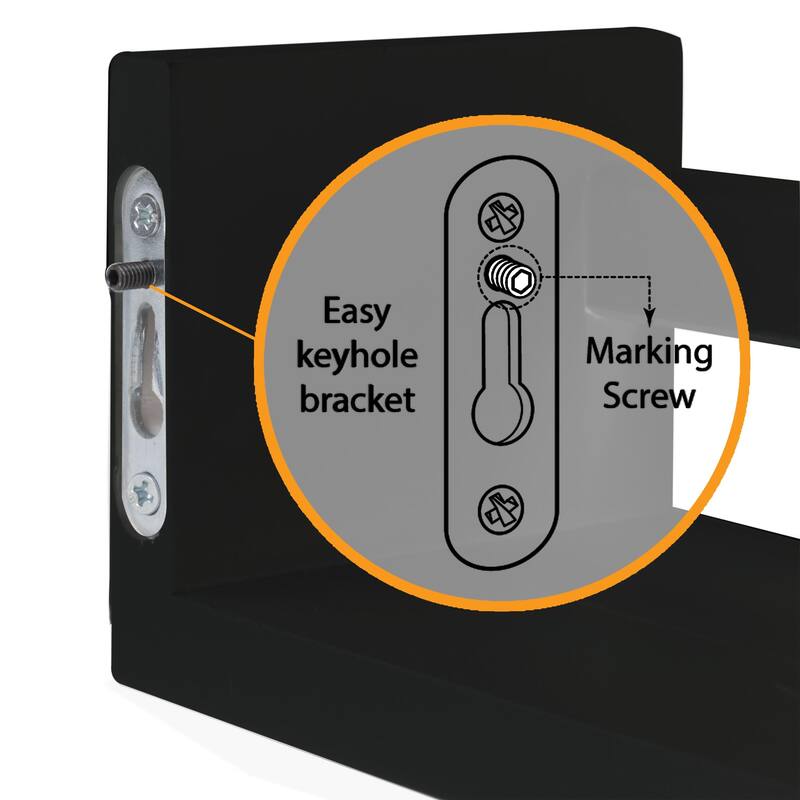 Wallniture Utah Wood Wall Shelves for Book and Toy Storage (Set of 4)