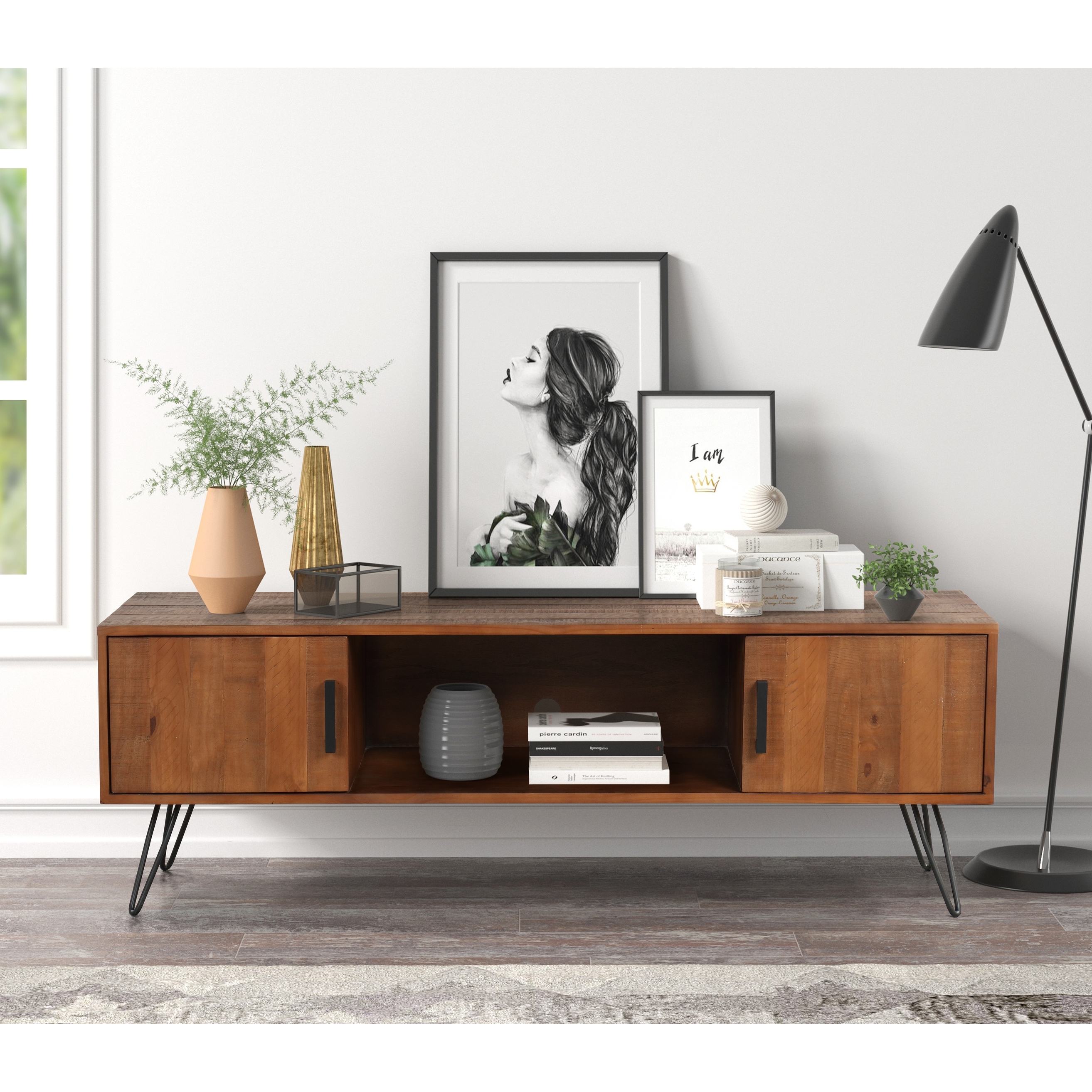 Middlet solid store wood tv stand