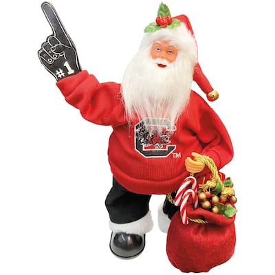 NCAA 12" South Carolina Animated/Musical Santa