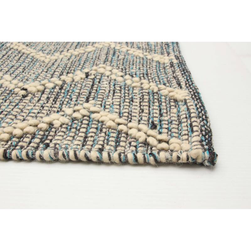 ECARPETGALLERY Braid weave Sienna Cream Wool Rug - 6'2 x 8'11