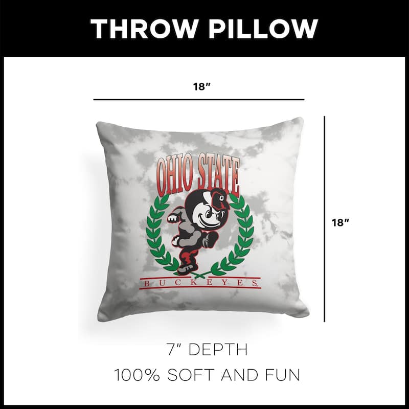 NCAA Hipster 18 Inch Throw Pillow