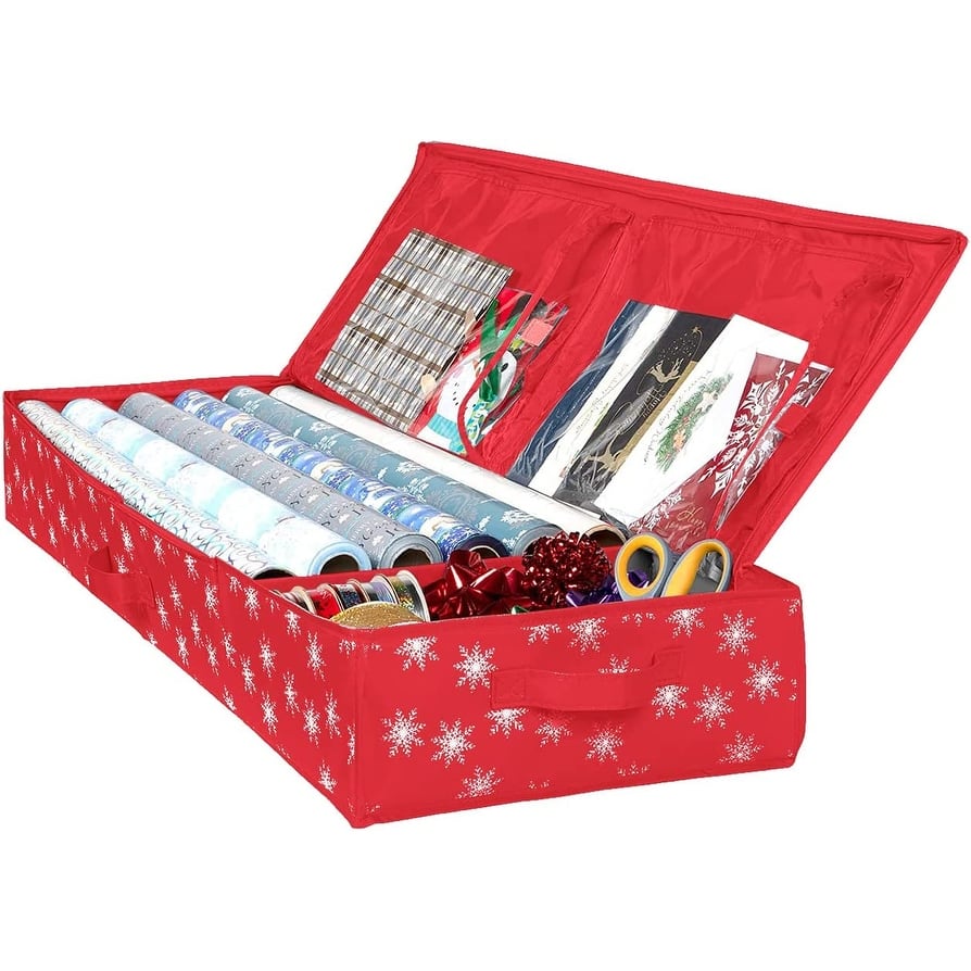 Hold N' Storage - Wrapping Paper Storage Container. Fits up to 27 Rolls 1.37" Diam.