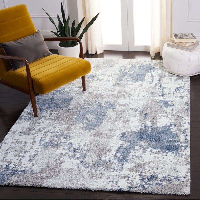 SAFAVIEH Century Trix Modern Abstract Rug - 5'3" x 7'7" - Grey/Blue - Rectangle