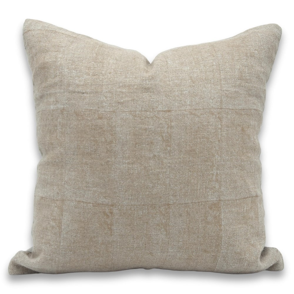 Fabdivine Hand Block Solid Print Hidden Zipper Bed or Living Room Cushion Case