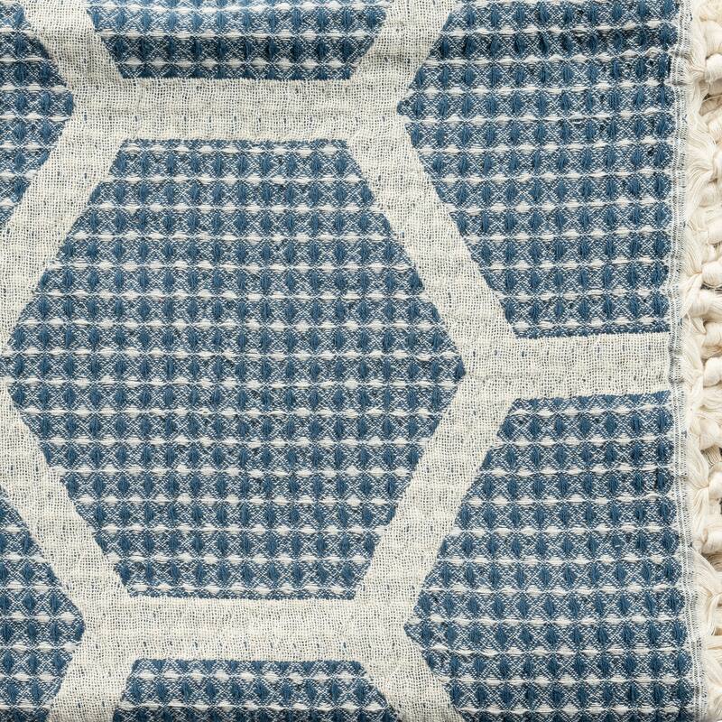 Sevita Geometric Premium Turkish Cotton Throw Blanket
