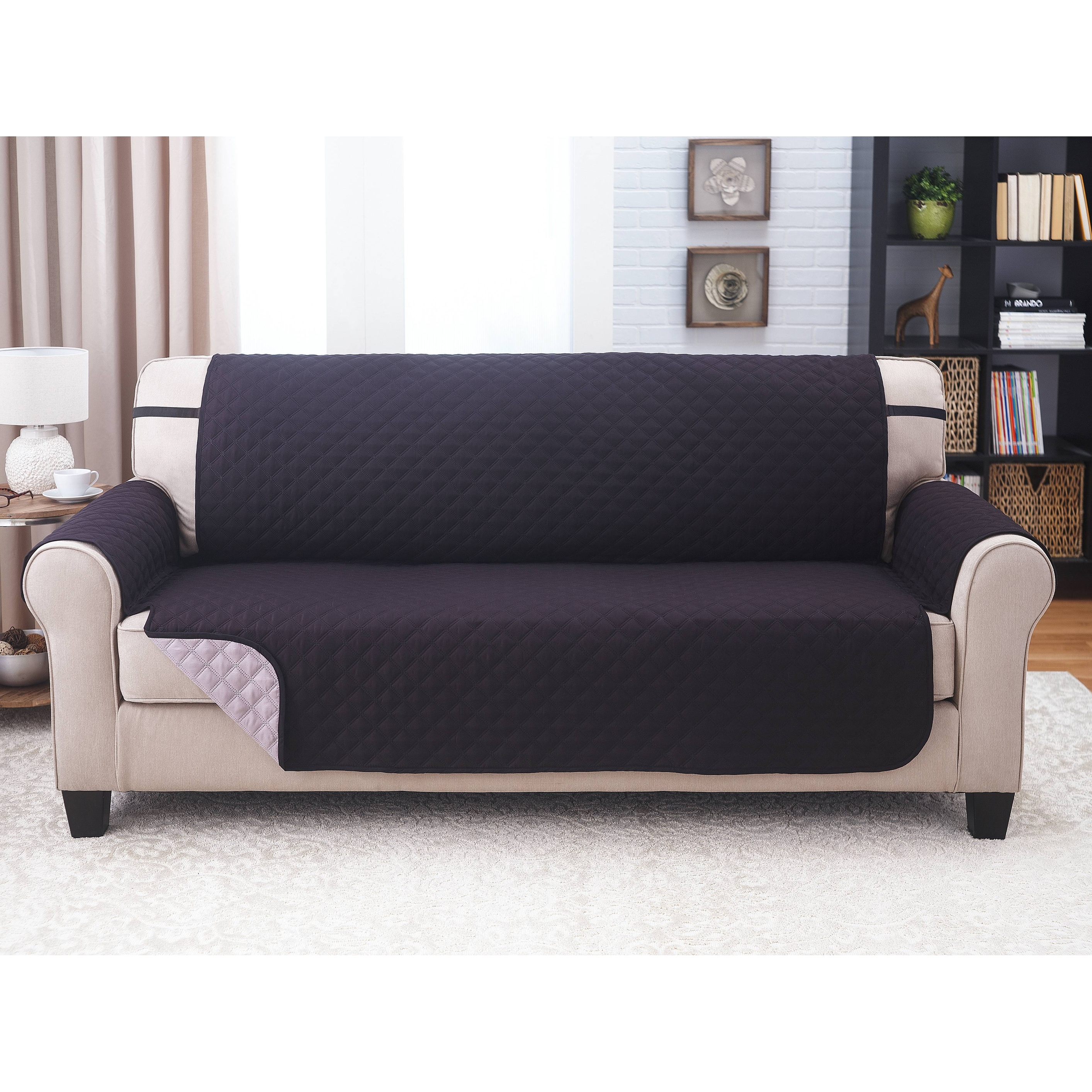 Seat Sofa Deluxe Reversible Loveseat Slipcover Furniture Protector Chair C... 