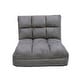 preview thumbnail 56 of 58, Loungie Microsuede 5-position Convertible Flip Chair/ Sleeper