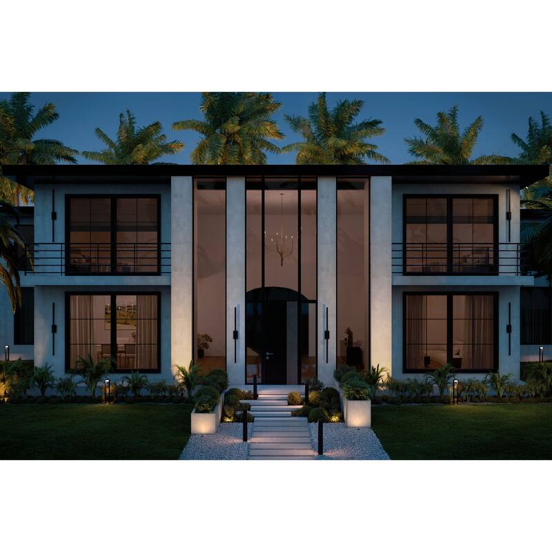 Nocar 60" Outdoor LED Wall Light in Textured Black - Textured Black