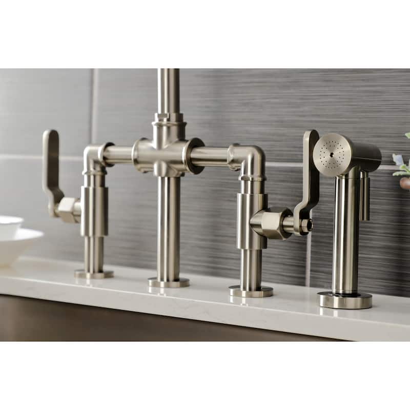 Kingston Brass Whitaker Bridge Kitchen Faucet