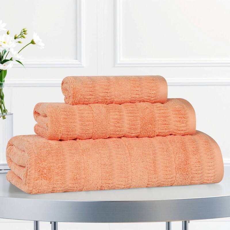 Superior Mika Smart Twist Viscose Cotton Blend 3 Piece Towel Set