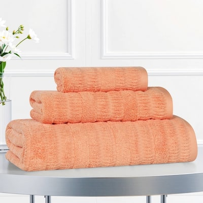 Superior Mika Smart Twist Viscose Cotton Blend 3 Piece Towel Set