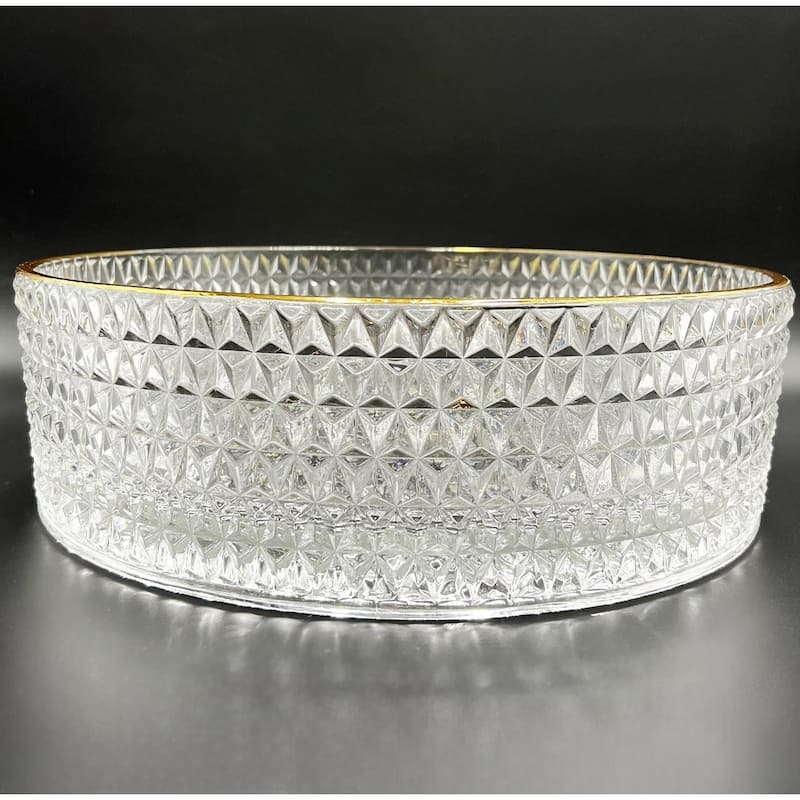 Scotch Round Basin Glass Crystal Bathroom Vessel Sink in Multiple Colors