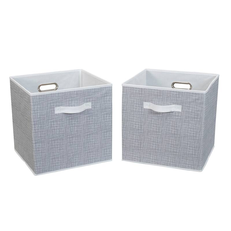 Household Essentials Fabric Storage Bins, Set of 2