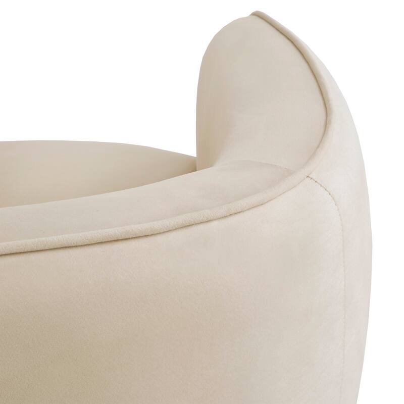 Roman Brass Finish Velvet Upholstered Accent Chair by iNSPIRE Q Bold