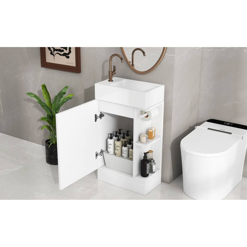 GDFStudio - Amelia Compact Space-Saving Bathroom Vanity