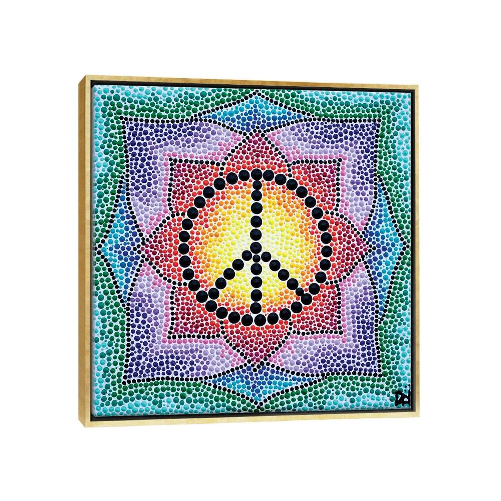 iCanvas "Mandala Peace" by Nadya Al-Haroun Framed Canvas Print