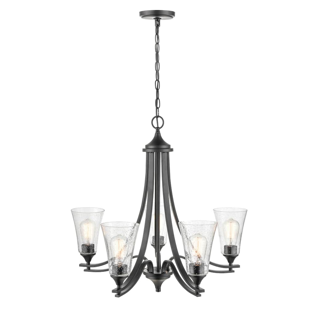 Millennium Lighting Natalie 5 Light Chandelier Ceiling Light in Multiple Finishes