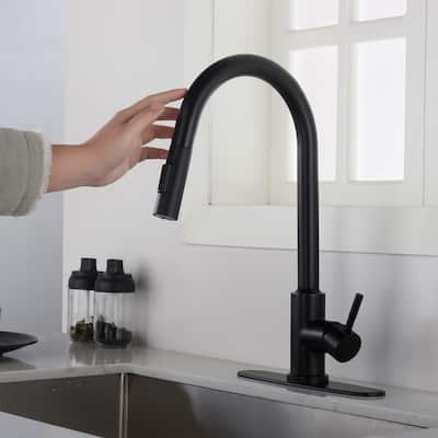Touch Activated Kitchen Faucets with Pull Down Sprayer Single Handle