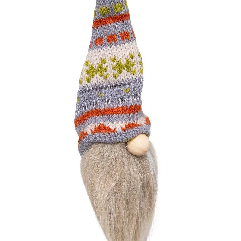 Gnome with Nordic Hat Christmas Picks - 11.25" - Set of 3