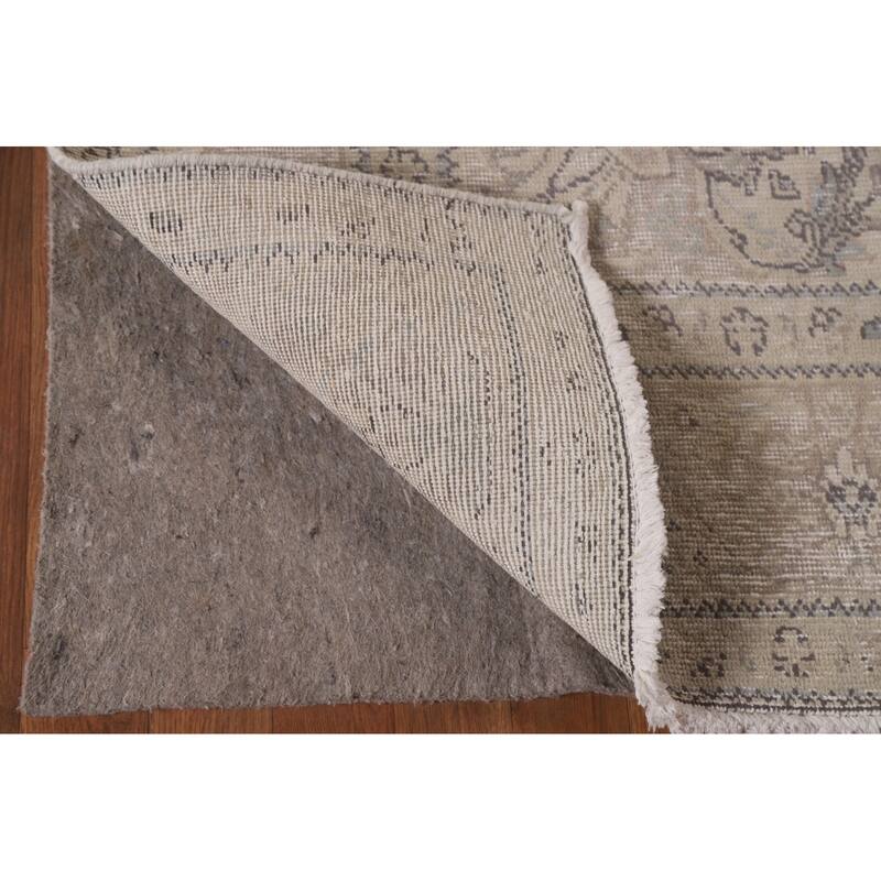Antique Distressed Tabriz Persian Area Rug Hand-knotted Wool Carpet - 6'7" x 9'8"