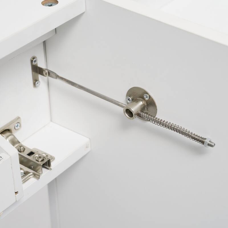 Christopher Knight Home - Aurelia Modern Solid Wood Legs Bathroom Vanity with Spacious Storage and Tip-Out Tray