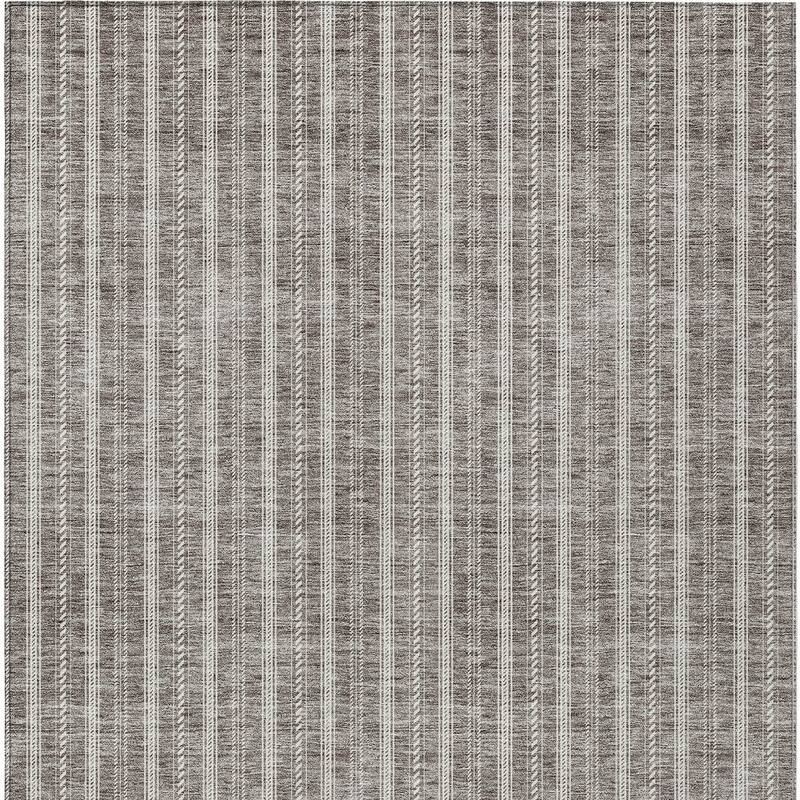 HomeRoots Striped Transitional Rectangle Outdoor Rug