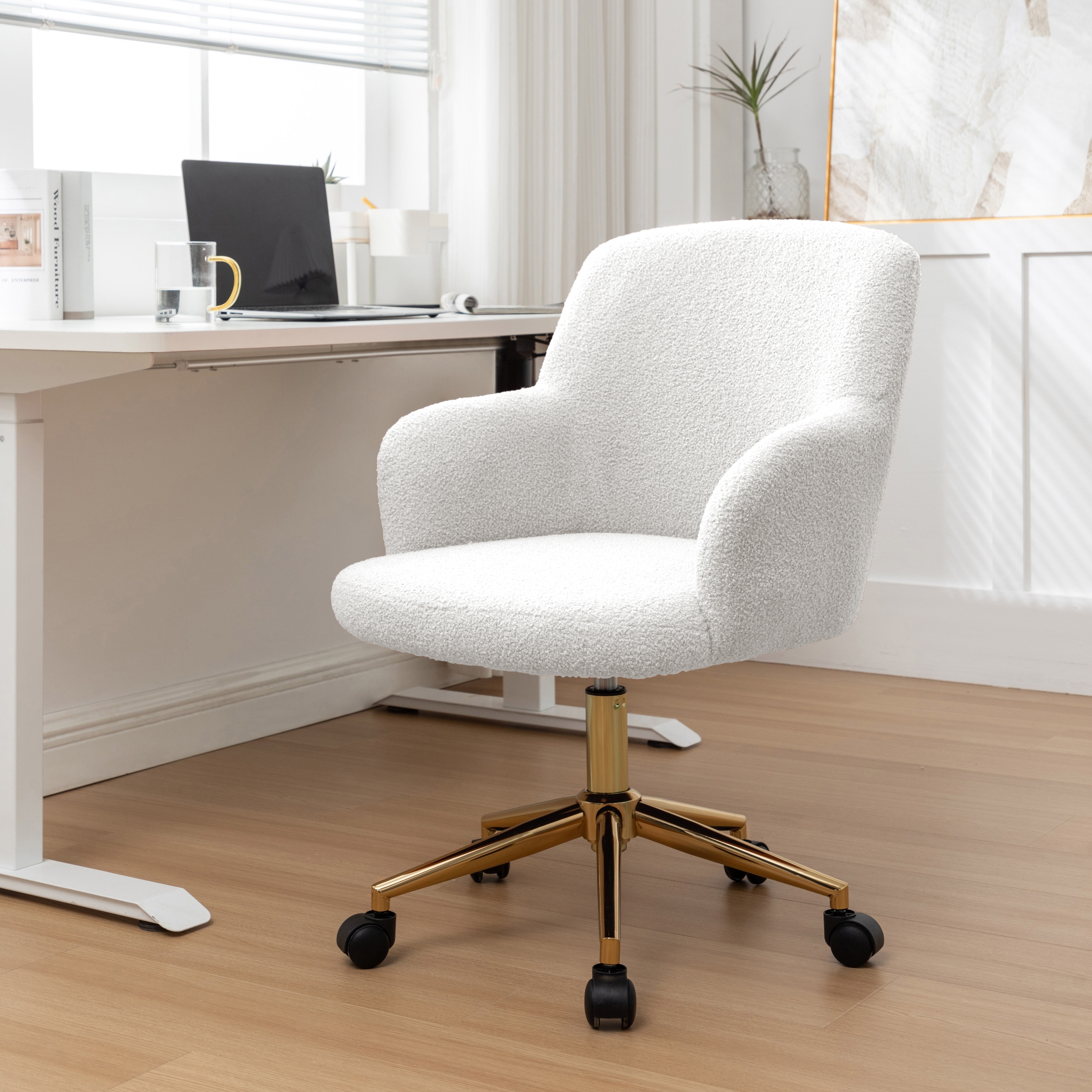 Fiona chrome best sale base office chair