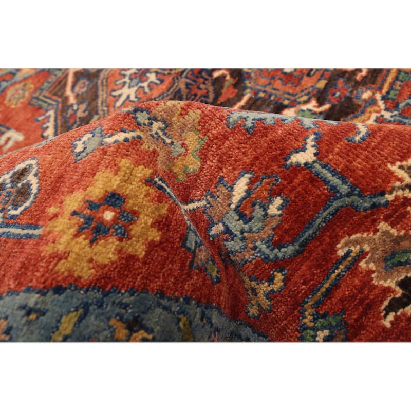 ECARPETGALLERY Hand-knotted Jules Sultane Dark Copper Wool Rug - 5'11 x 6'0