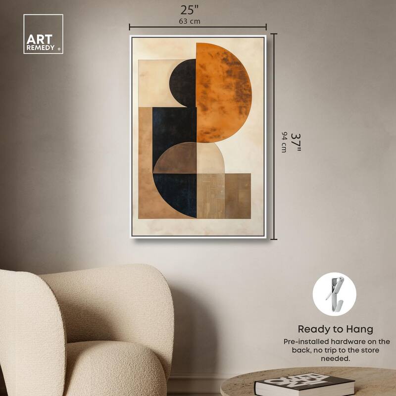 Divided Circle II Canvas by Art Remedy