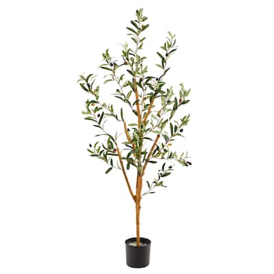 3.5' Olive Artificial Tree - 6"