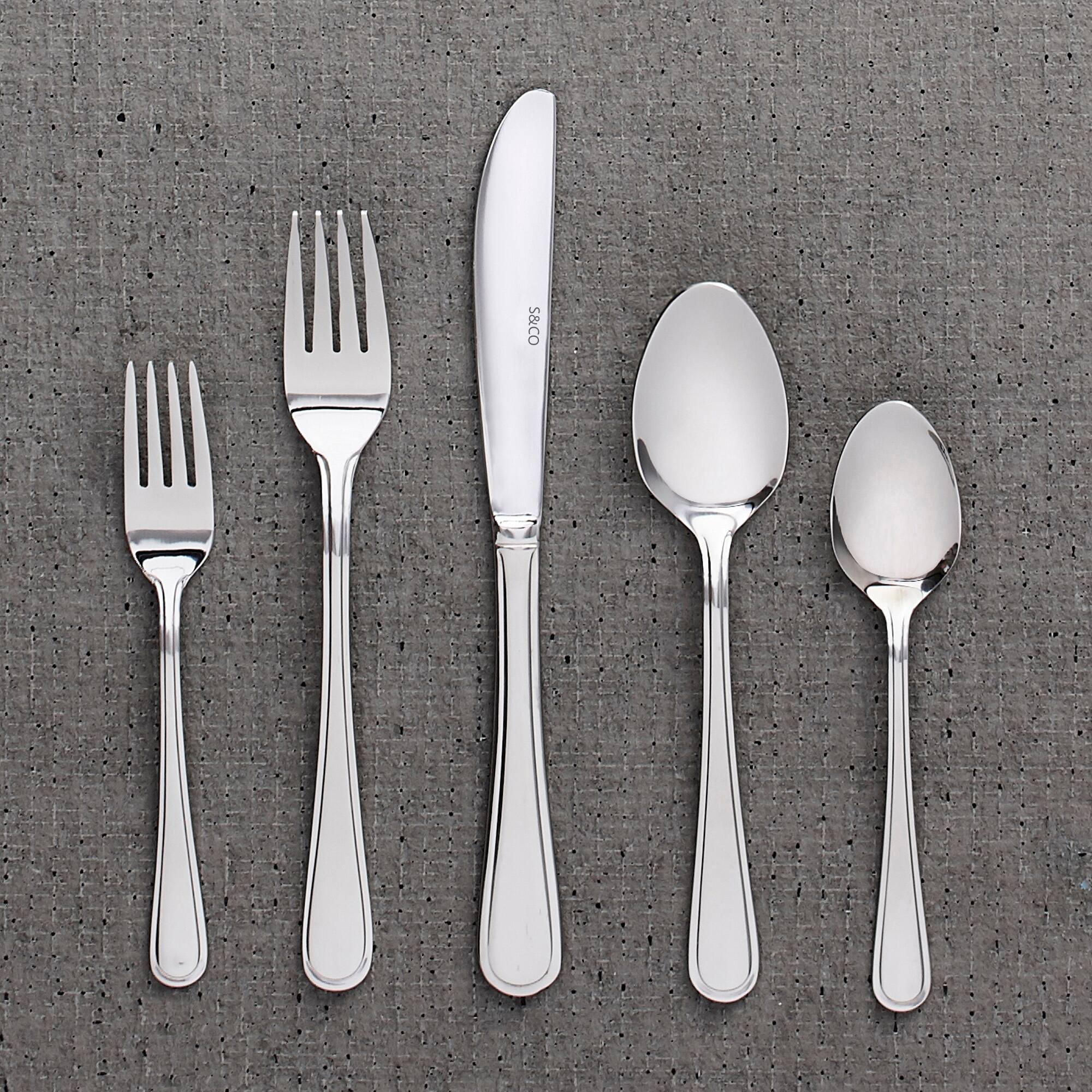 Flatware Stainless Steel Kelby Gourmet 20PC Set None On Sale Bed