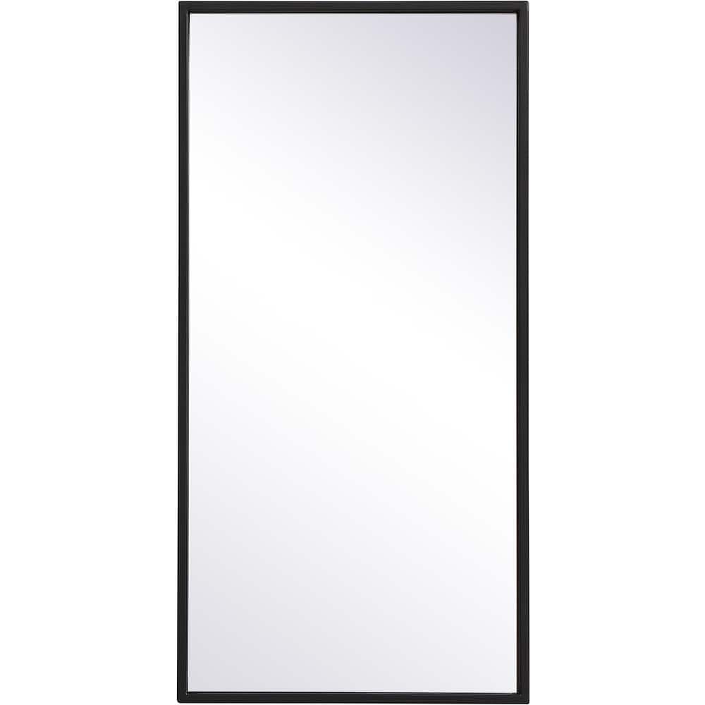 Elegant Lighting Eternity 28" x 14" Rectangular Beveled Metal Framed