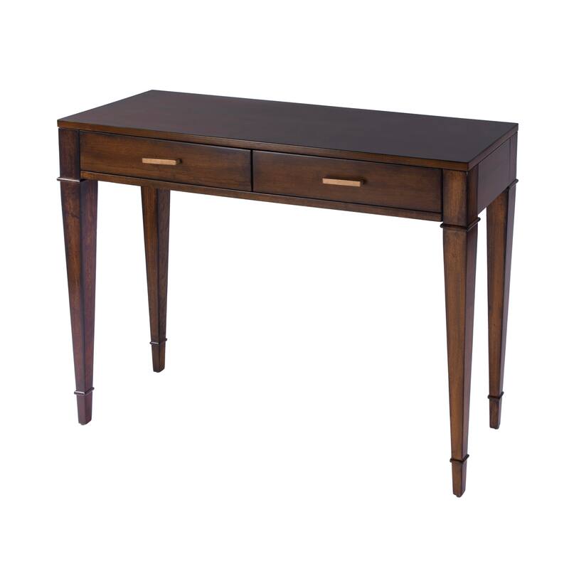 Kai 2 Drawer 46" Burl Wood Console Table