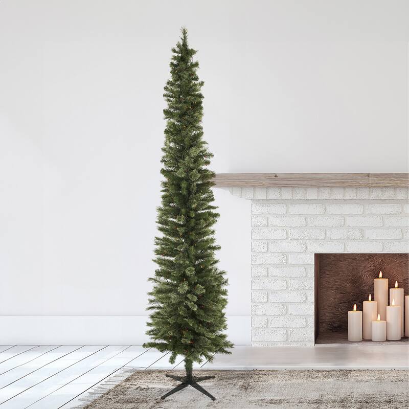 Home Heritage Rotating Tree Stand Base w/Stanley 9' Skinny Pencil Christmas Tree - 22.37