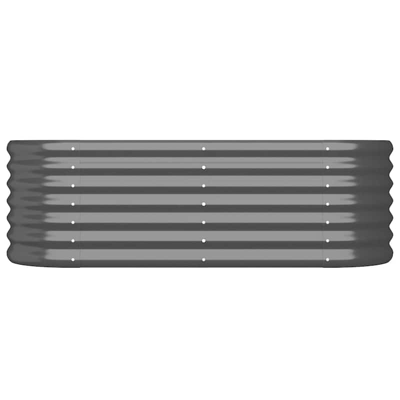 vidaXL Garden Raised Bed Patio Outdoor Raised Planter Box Powder-coated Steel