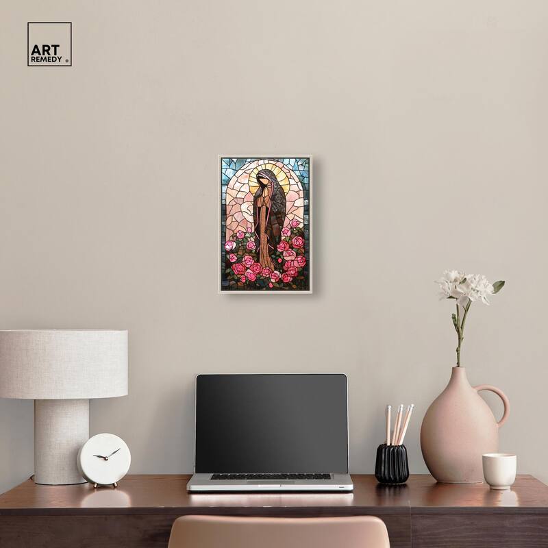 Glass Rosarium Guardian Canvas by Art Remedy