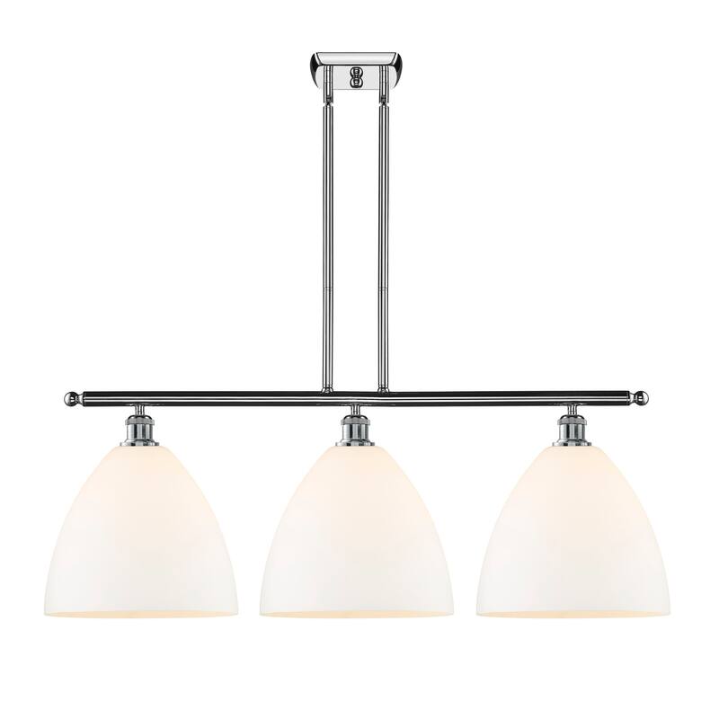 Innovations Lighting 516-3I-14-39 Bristol Linear Bristol 3 Light 39" - Polished Chrome / Matte White
