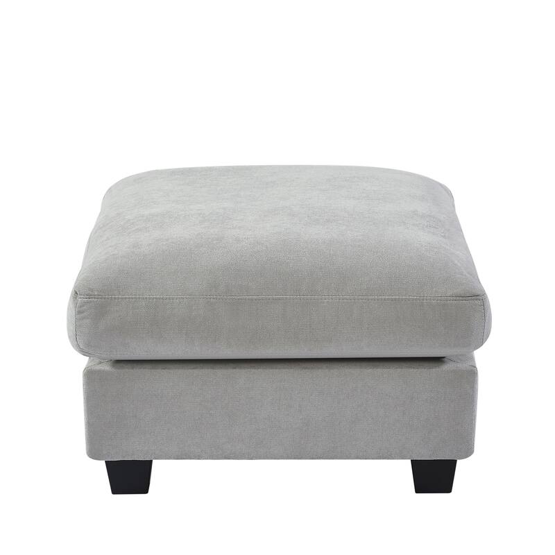 Spacious 5-Seater Sofa Chaise with Removable Cushions and Pillow Set for Home Comfort