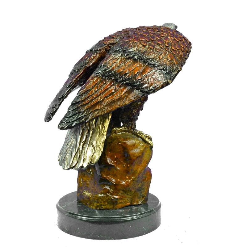 Bald Eagle Bronze Sculpture,Finest European Casting Statue Home Decor Sale