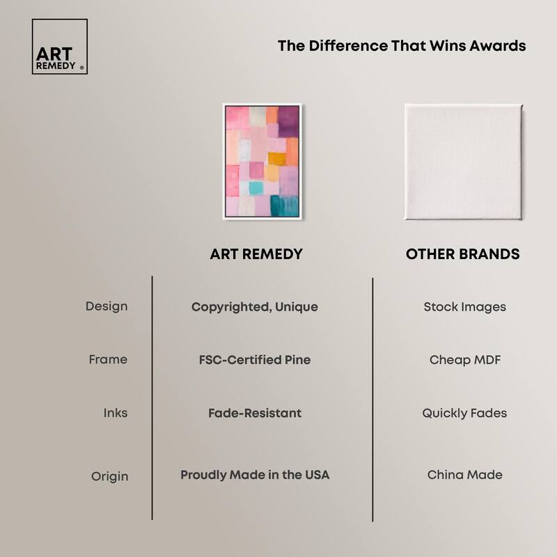 Color Squares III Canvas by Art Remedy