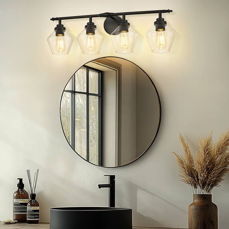 3/4-Light Modern Bathroom Vanity Light