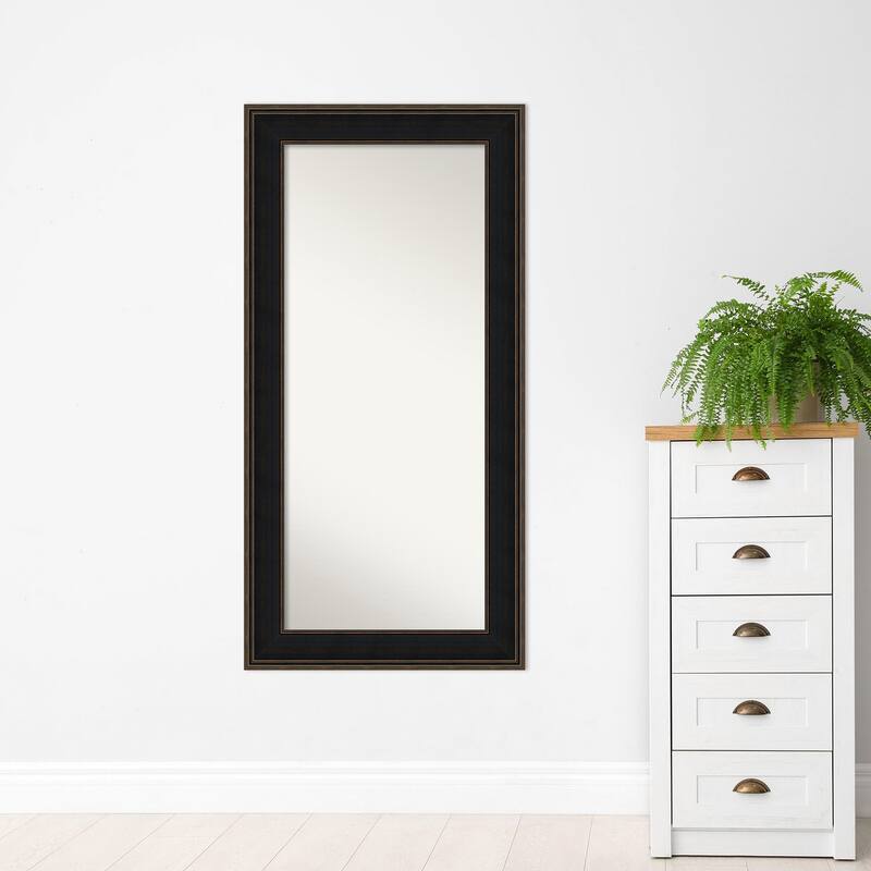 Wall Mirror Choose Your Custom Size-Oversized, Mezzanine Espresso Wood