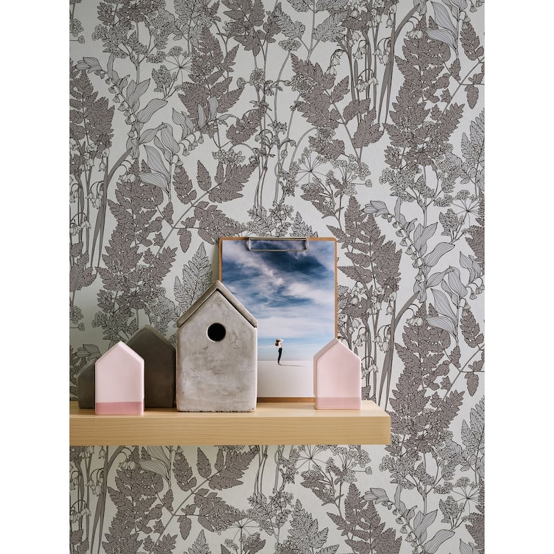 AS Creation Ayla Light Grey Wildflowers Wallpaper