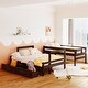 preview thumbnail 12 of 16, Twin over Full Wood Bunk Bed with Full-length Guardrail,2 Drawers and Headboard and Footboard