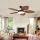preview thumbnail 18 of 28, 52" Palm Leaf Tropical Ceiling Fan with Light and Remote,Indoor or Outdoor Ceiling Fan,for Farmhouse Living Room Patio