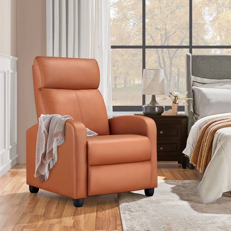 Yaheetech Recliner Chair PU Leather Adjustable Reclining Chair Sofa