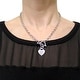preview thumbnail 5 of 7, Miadora Sterling Silver Heart Toggle Necklace
