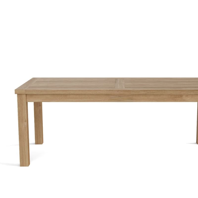 HomeRoots 47" Natural Solid Wood Outdoor Coffee Table