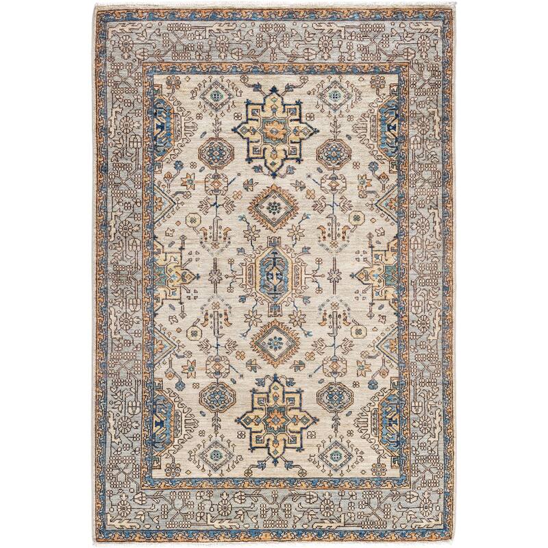 Serapi One-of-a-Kind Hand-Knotted Area Rug - Gray - 3' 11" x 5' 9"